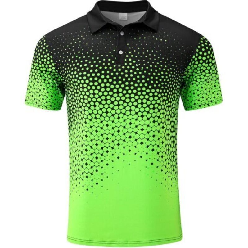 Seadodo Men's Active Quick-Dry Golf Polo Shirt - Fluorescent Green XL