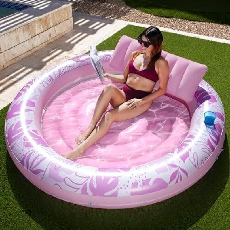 滑溜溜 Inflatable Pool Lounger Float - 50% OFF