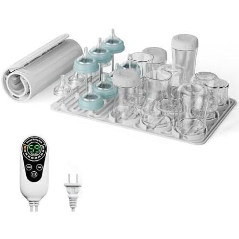 50% OFF SmartDry Baby Bottle Drying Rack with Timer and UV Sterilization