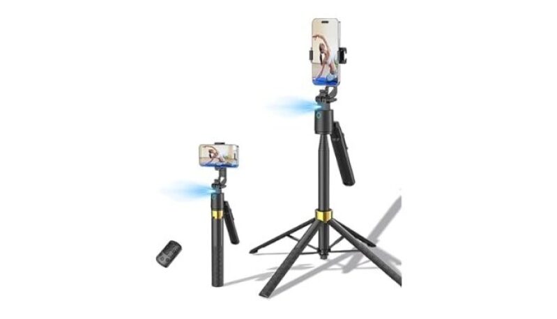 Auto Face Tracking Phone Tripod 360 Rotation - Ultimate Convenience