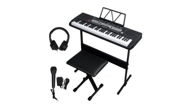 SUGIFT 61-Key Piano Keyboard with 200 Tones & Rhythms - Complete Set