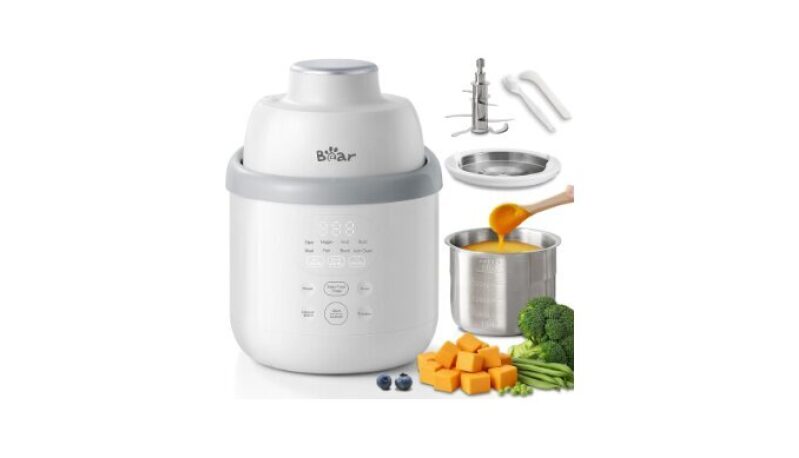 Bear NutriEase AllStage Baby Food Maker: Streamlined, BPA-Free Cooking