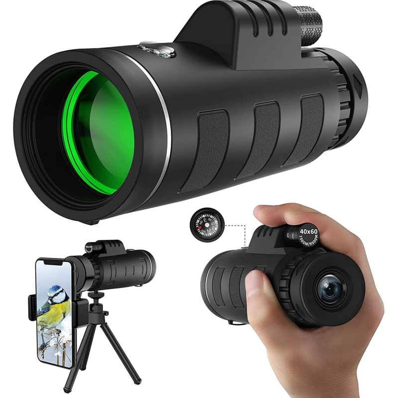 Scootworks 40x60 Monocular Binoculars w/Low Light Night Vision
