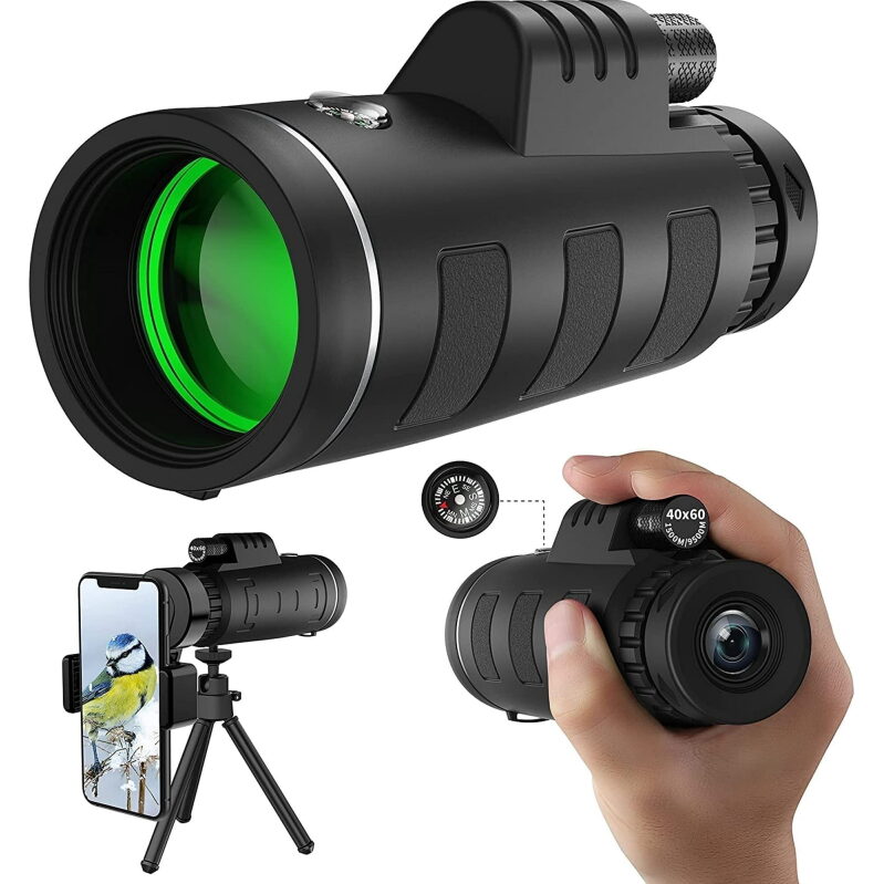 Scootworks 40x60 Monocular Binoculars w/Low Light Night Vision