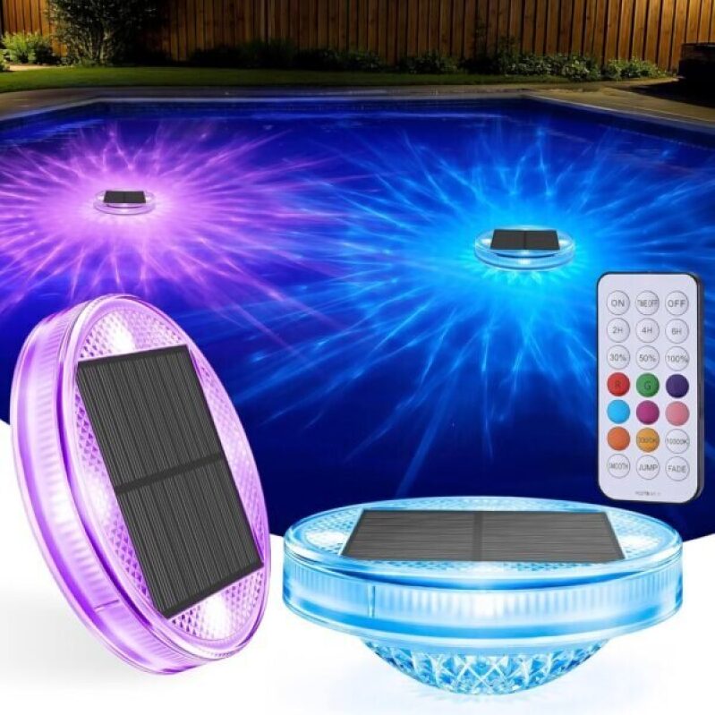 RGB Solar Floating Pool Lights - 2 Pack