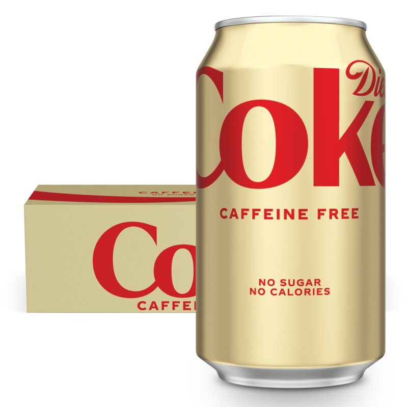12pk Diet Coke Caffeine Free Soda 12oz - Refreshment without the calories