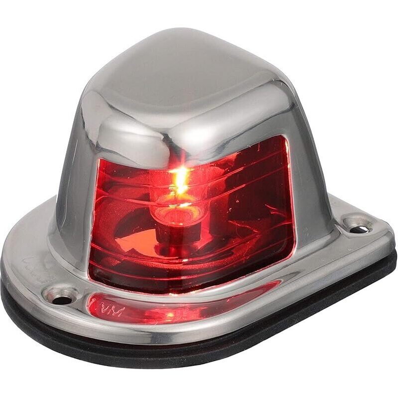 Attwood Stainless Steel Deck Mount Sidelight - Reliable 1-Mile Visibility