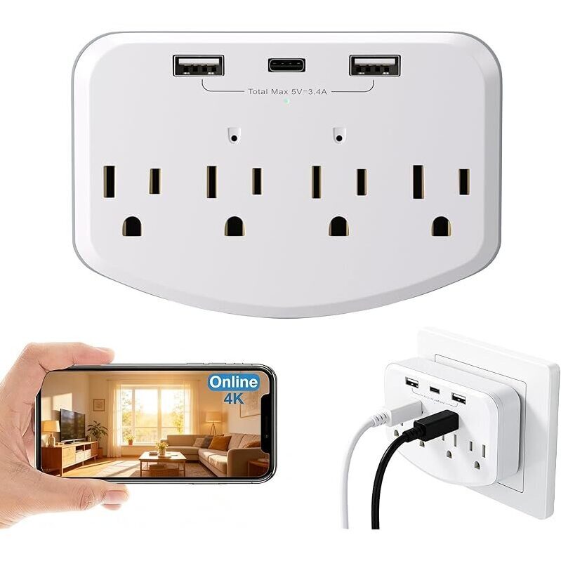 Sammicinco WiFi HD 1080P Spy Camera with Motion Detection - Smart Surveillance Outlet