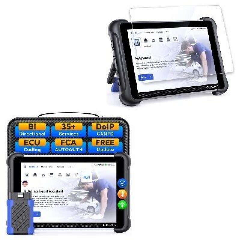 892BT Scanner with Tempered Glass Screen Protector - Ultimate Automotive Diagnostic Tool
