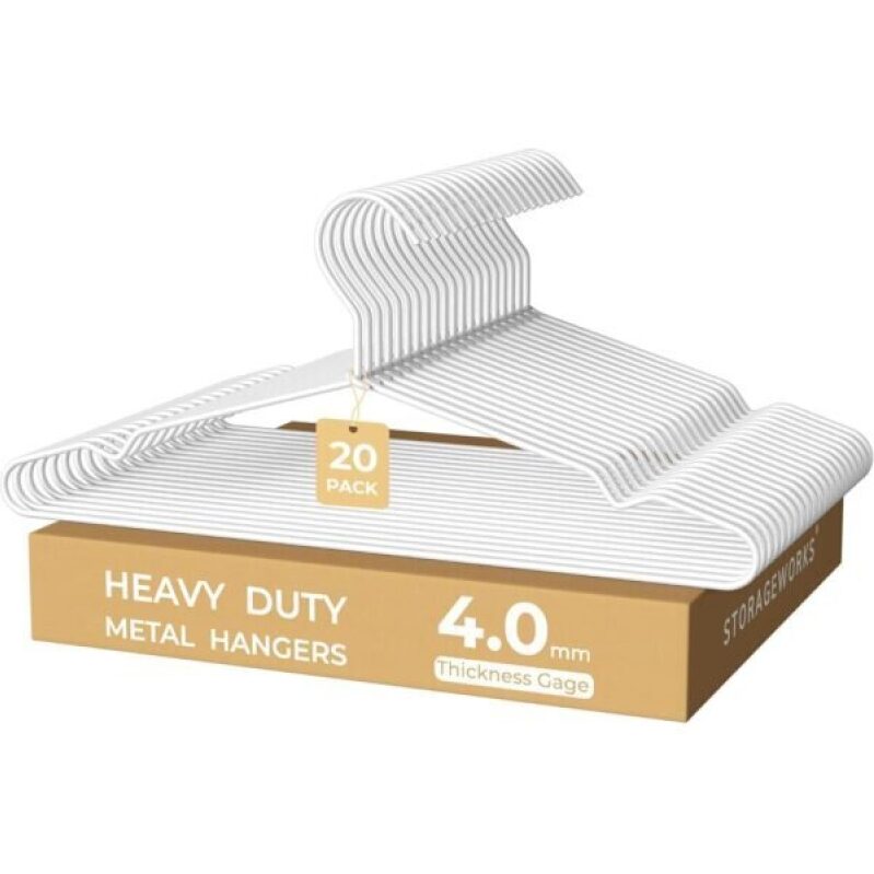 Heavy Duty Metal Hangers - 20 Pack, 54% Off