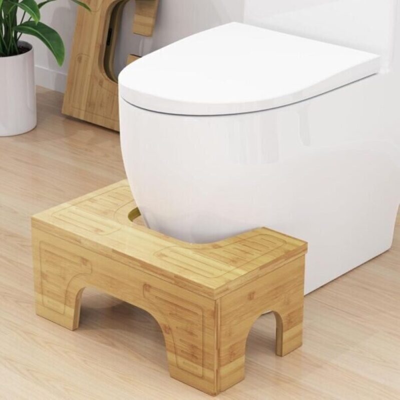Adjustable Bamboo Toilet Stool for Adults and Kids - 7