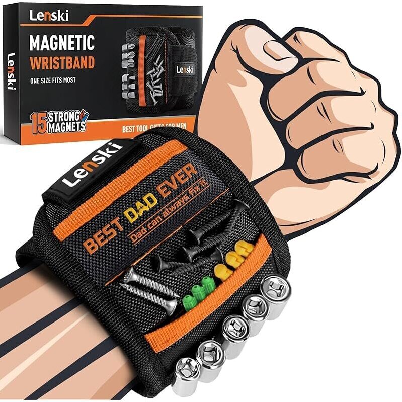 Lenski Magnetic Wristband Tool Belt - Ideal Gift for Dads and Men