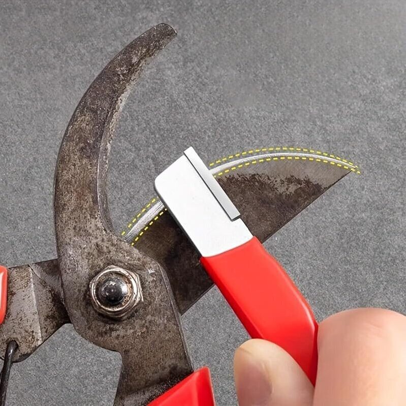 Portable Garden Tool Sharpener for Hedge Shears, Scissors, Pruners & More