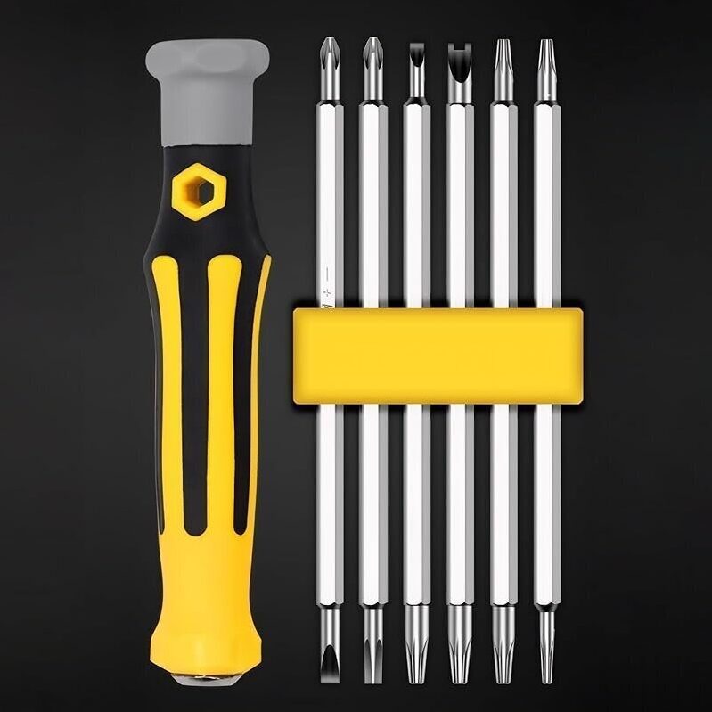 12 in 1 Multibit Screwdriver Set with Magnetic Bit Holder - Versatile and Efficient Tool Kit