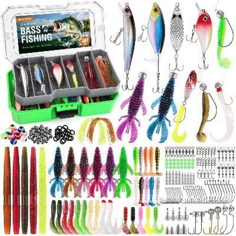 307-Piece Fishing Lures Kit for Bass & Fishing - Ultimate Tackle Box