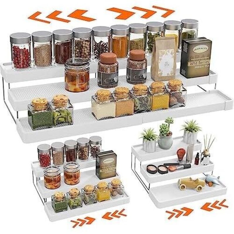 3-Tier Expandable Spice Rack - 56% OFF