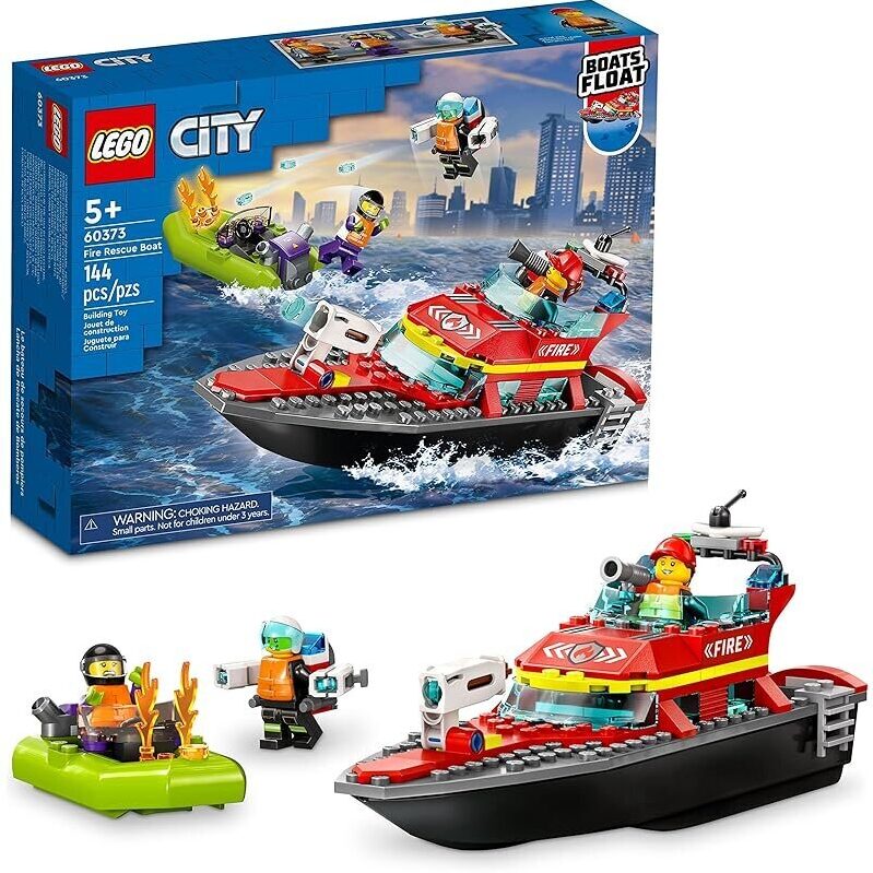 LEGO City Fire Rescue Boat Set - Adventure Awaits!