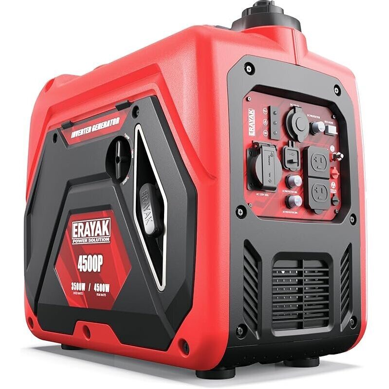 ERAYAK 4500W Portable Inverter Generator for RVs, Camping, and Home Backup
