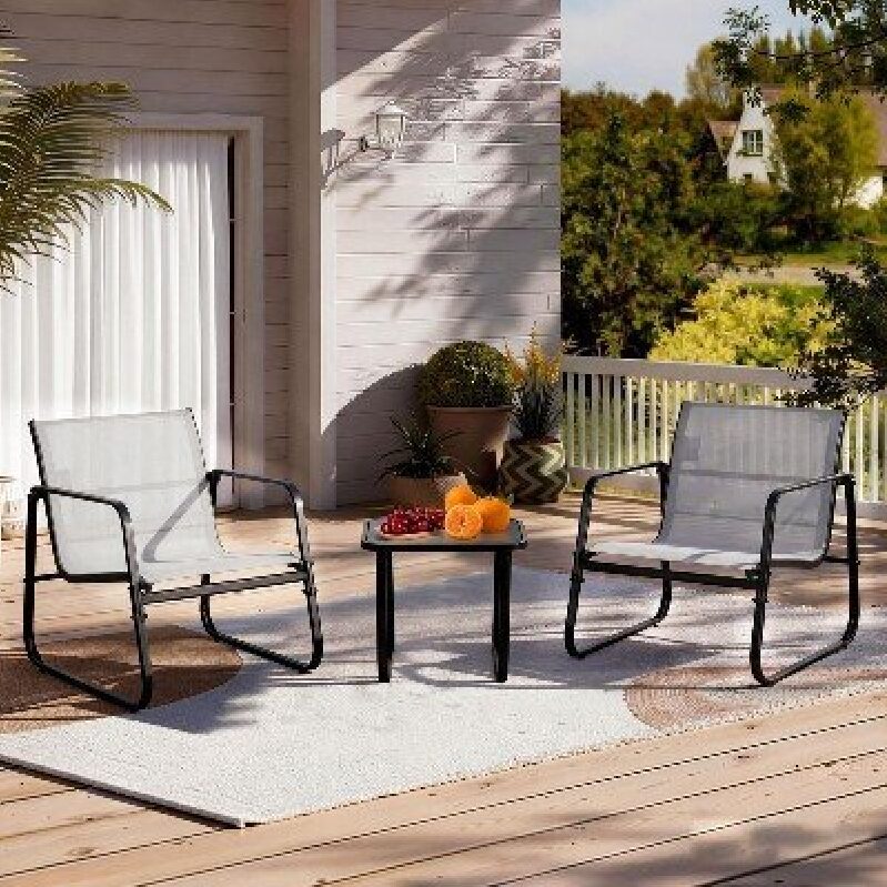 Elegant 3-Piece Outdoor Furniture Set for Patio
