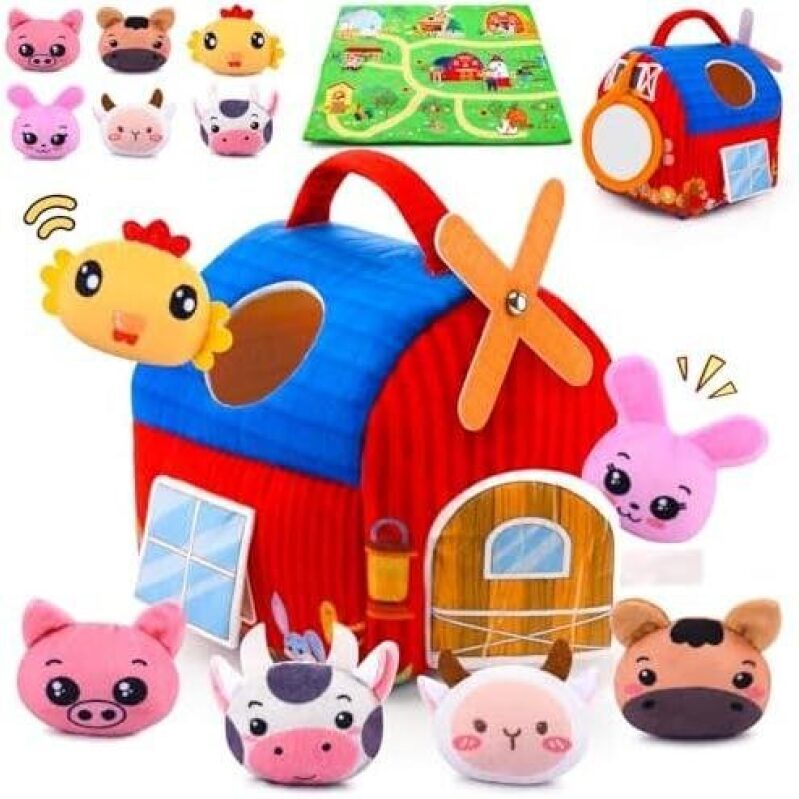Farm-Themed Soft Baby Sensory Toys Set - 6 Pieces, 69% Off
