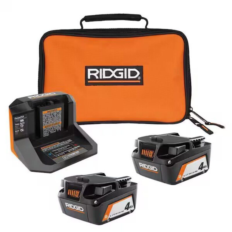 Save Big on Ridgid 18V Lithium-Ion Battery Starter Kit