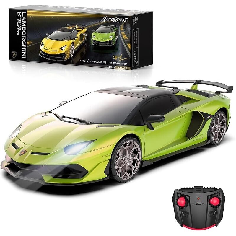 Aeroquest 1:24 Lamborghini SVJ Roadster RC Car - High-Performance Replica