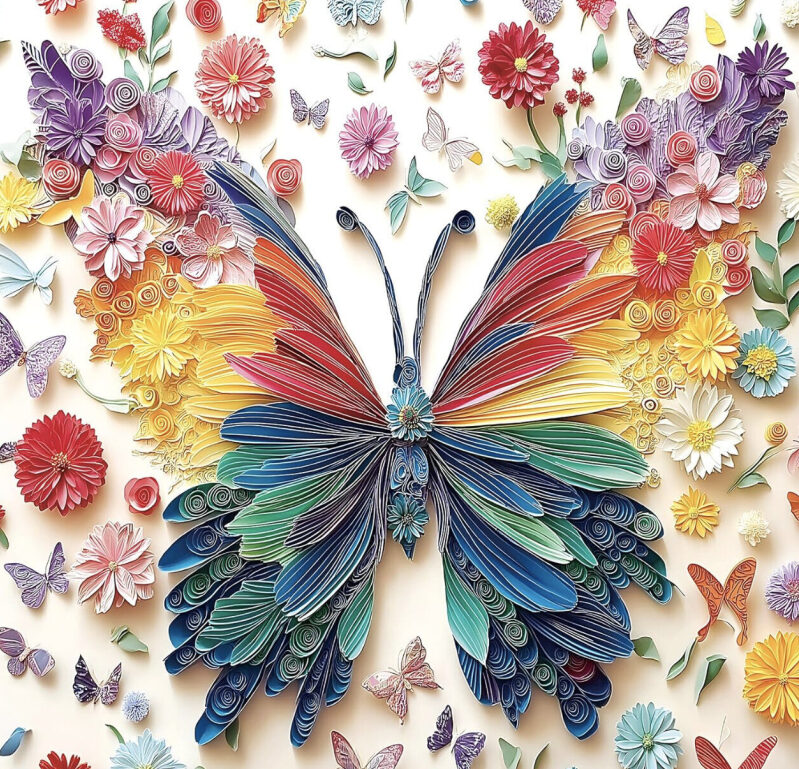 Vibrant 3D Butterfly Puzzle - 500 Pieces