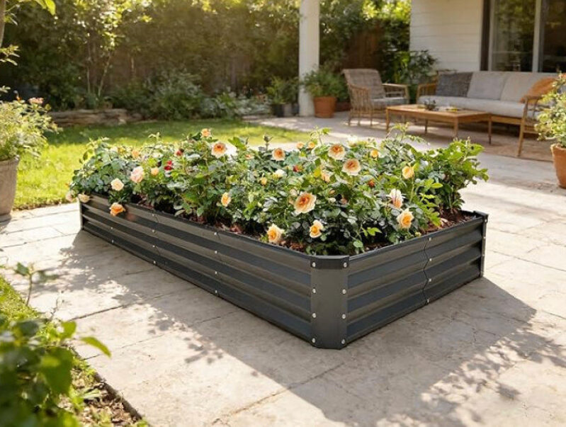 Affordable Galvanized Steel Raised Garden Bed for Prime Delivery