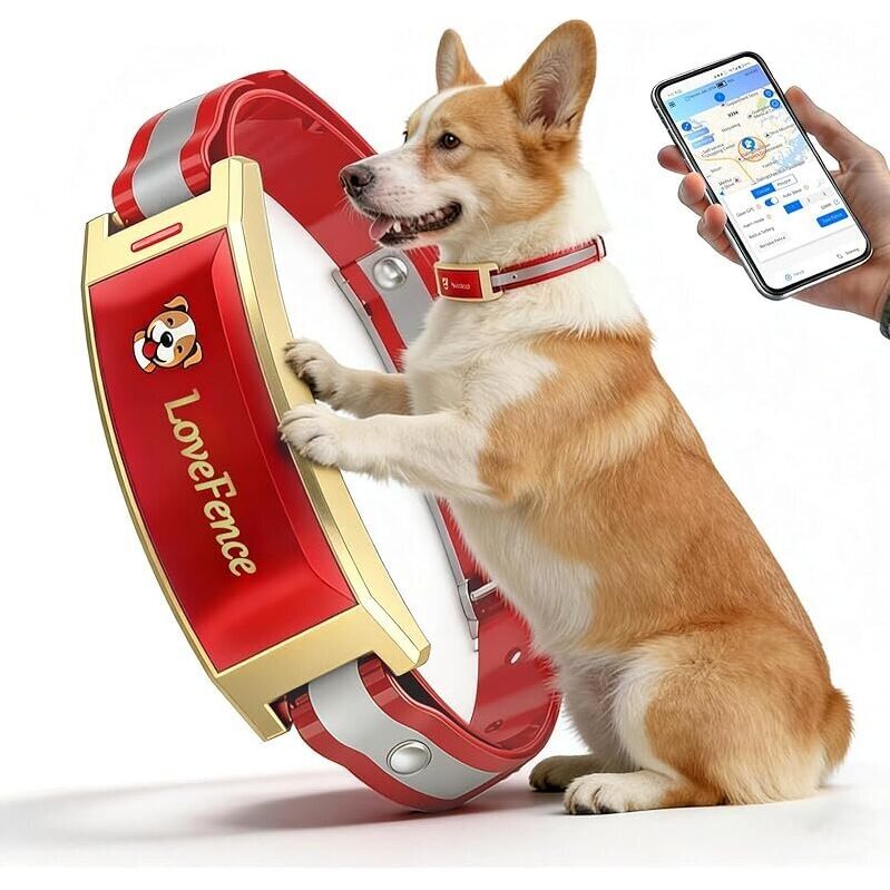 Up to 22-in Wireless Electric GPS Dog Collar Fence - Free App