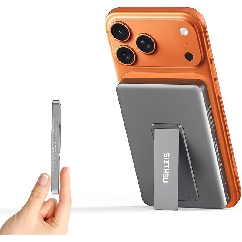 SIXTHGU 10000mAh Power Bank with Magsafe Stand - Efficient Charging for iPhone