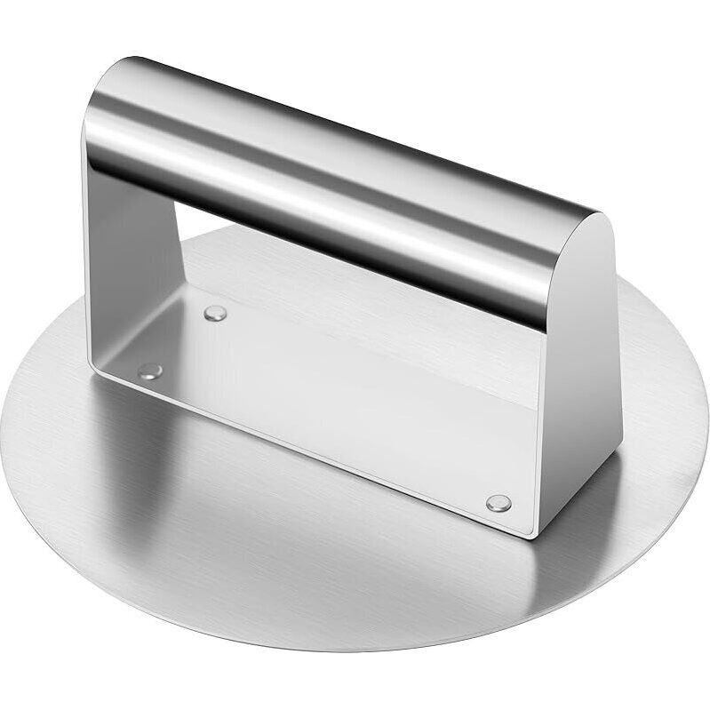 Whaleme 6.2-in Round Stainless Steel Burger Press - Perfect for Smashed Burgers