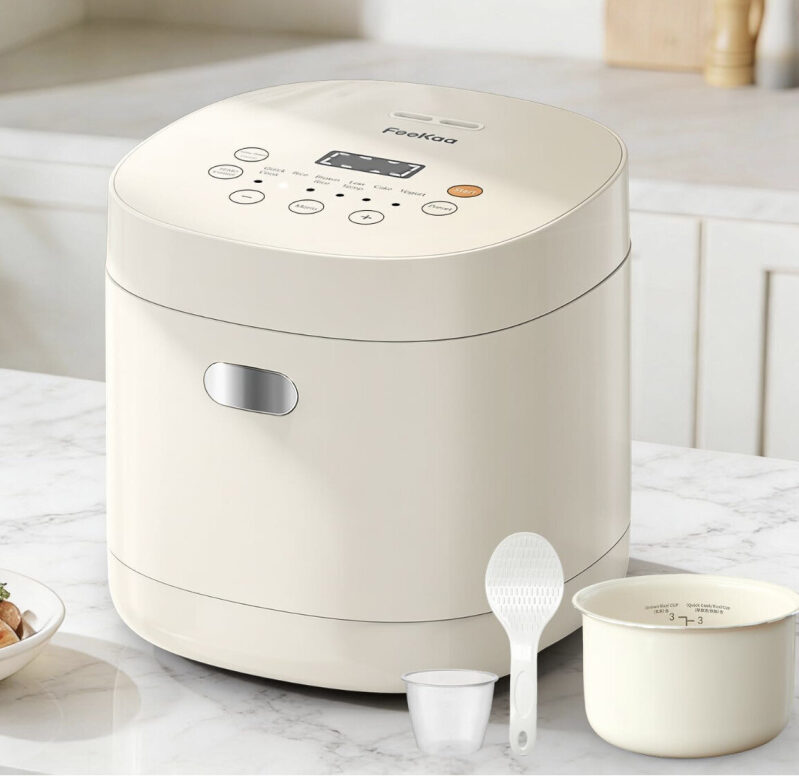 Feekaa 3-Cup Ceramic Non-Stick Rice Cooker - Now $59.98 with Free Shipping!