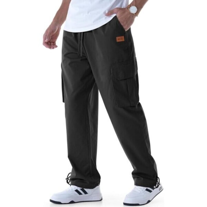 CANGHPGIN Men's Casual Cargo Pants - Relaxed Fit Outdoor Travel Hiking Joggers