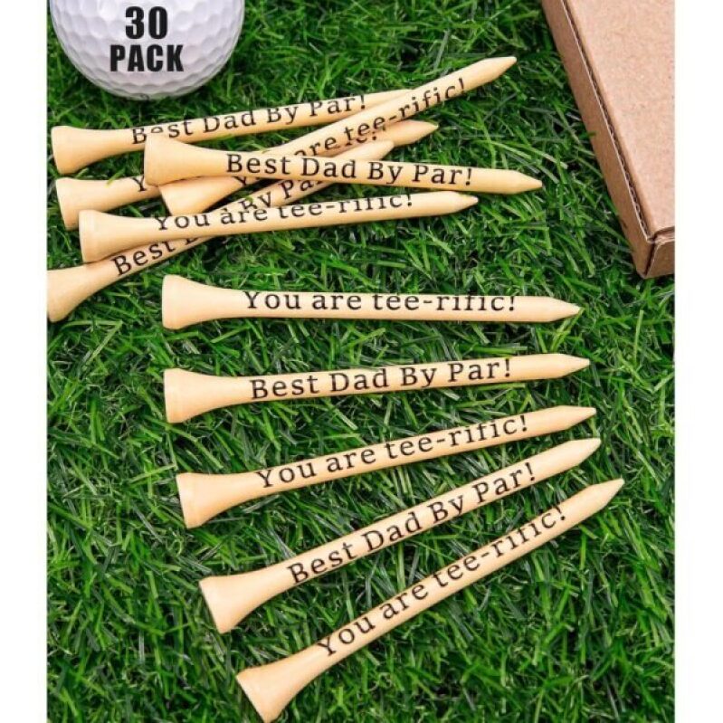 Best Dad By Par Tee-riffic Golf Tees - Father's Day Gift Pack