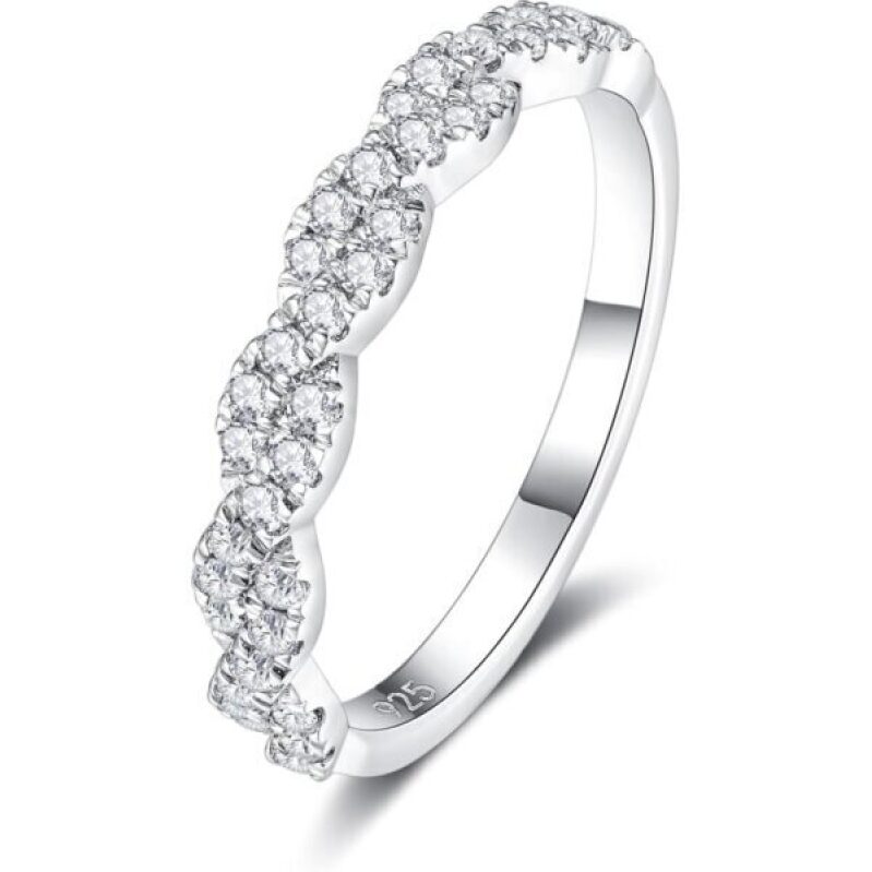 Elegant Moissanite Wedding Bands for Women - 50% Off