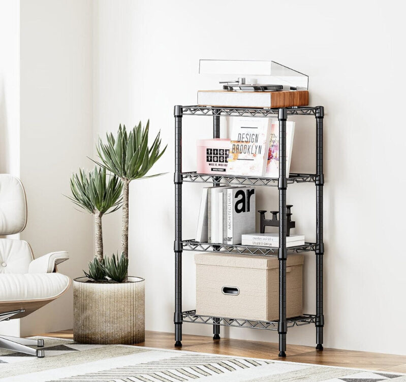 Four-Layer Metal Storage Rack with Prime Shipping