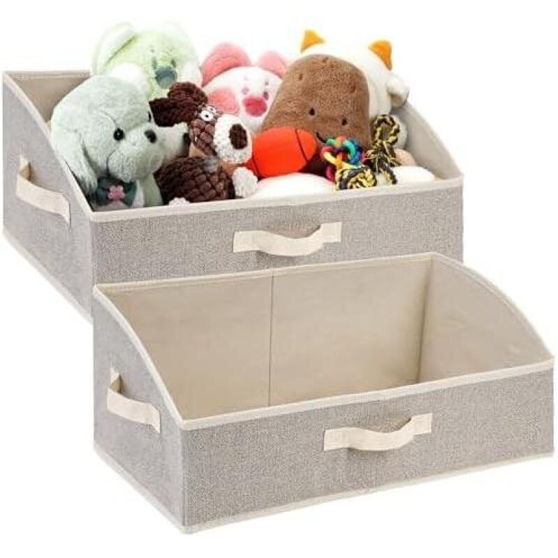 Organize Your Space with Foldable Fabric Storage Bins - 2 Pack