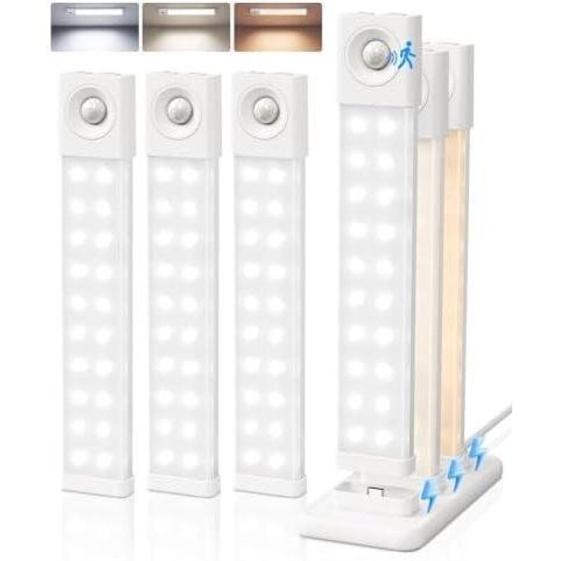 6-Pack Multi-Color LED Motion Sensor Night Lights - 50% Discount