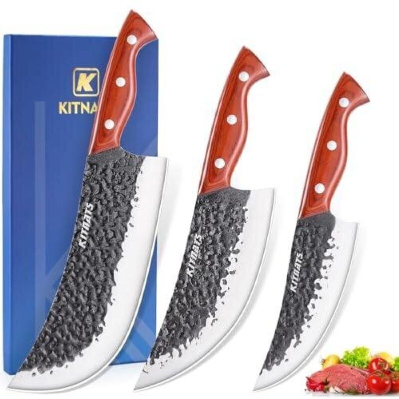 KITMATS 3-Piece Butcher Knife Set - 50% OFF