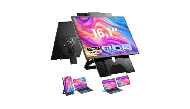 Enzion 16.1'' Portable Monitor Extender - Enhance Your Laptop Experience