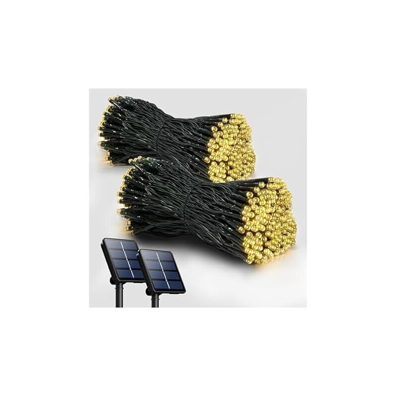 Selarlyt 2-Pack 72FT 200 LED Solar Christmas String Lights - Premium Solar Holiday Lighting