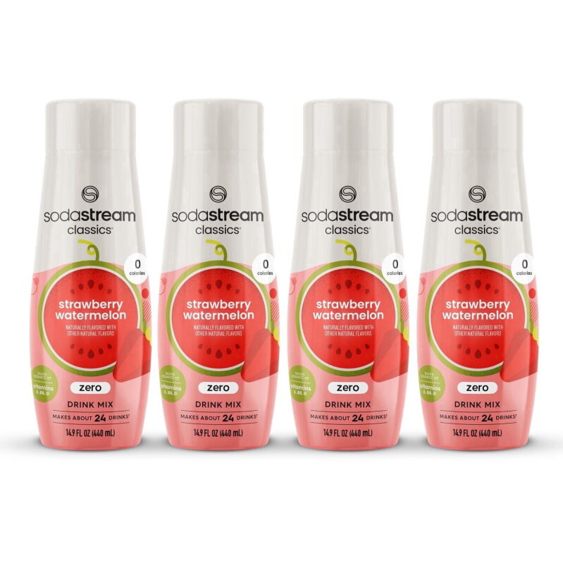SodaStream Classics Zero Strawberry Watermelon Drink Mix - 4pk