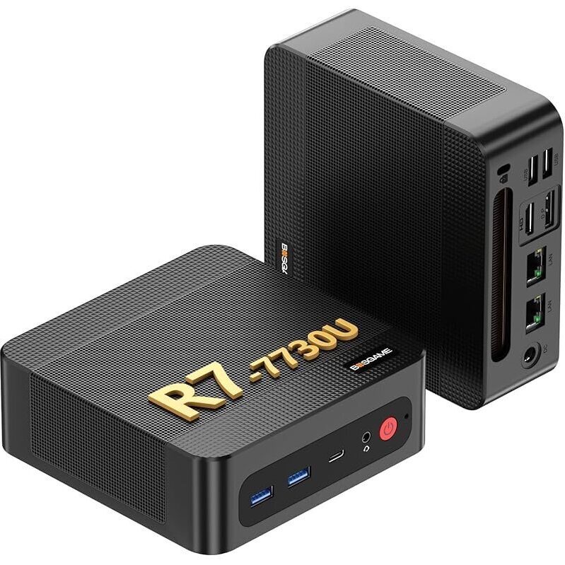 Bosgame P4 Ultra Mini PC with Ryzen 7 7730U, 1TB SSD - High Performance Compact PC