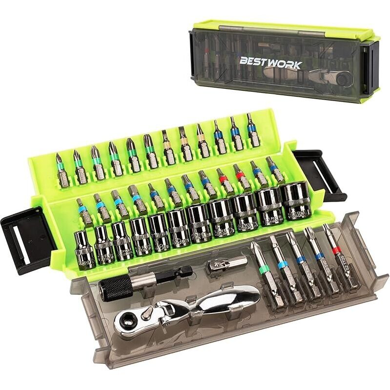 43-Piece Mini Ratchet Wrench Tool Set - Ultimate DIY Solution
