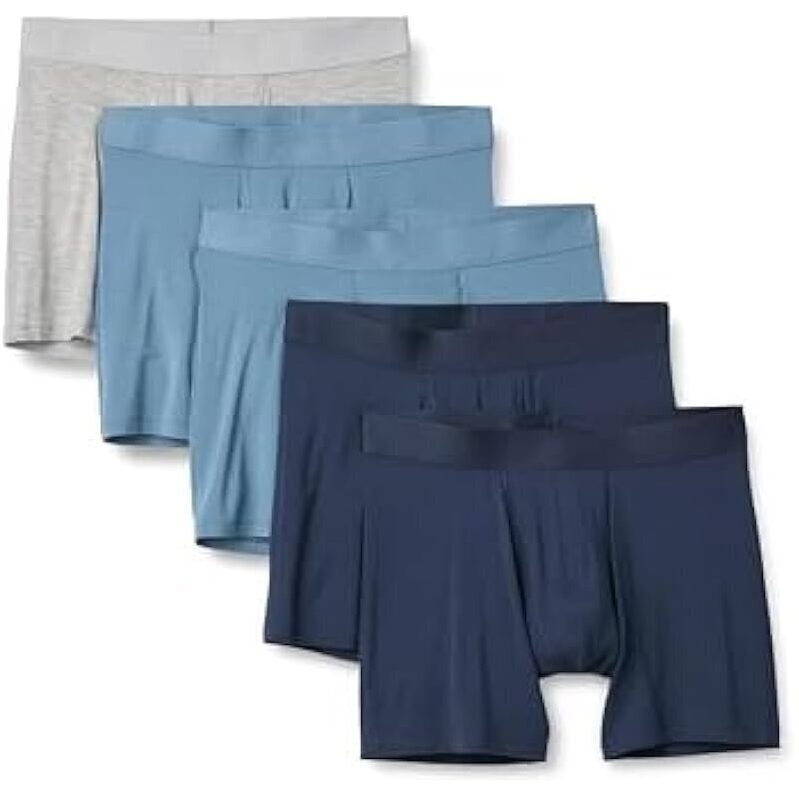 5pk Amazon Essentials Men's Super Soft Modal Boxer Briefs - Ultimate Comfort Pack