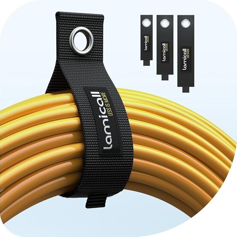 3pk Lamicall Heavy-Duty Extension Cord - Durable Cable Management