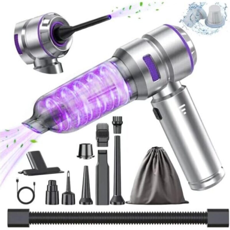 High Power Car Vacuum Cleaner - 22000PA 4-in-1 Handheld Duster & Blower