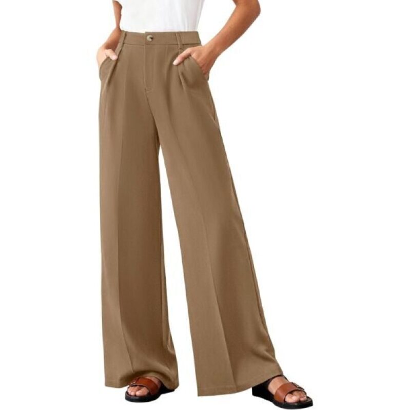 Wide Leg Pants for Women - 53% Off, Business Casual Palazzo Trousers