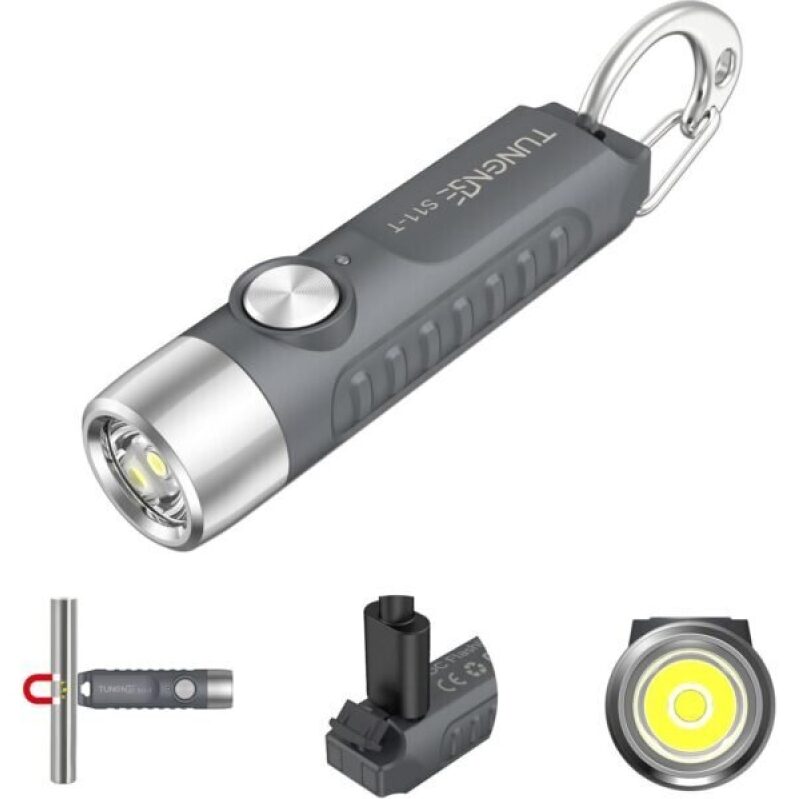 TUNENGE S11-T Rechargeable Keychain Flashlight - High-Performance Outdoor Light