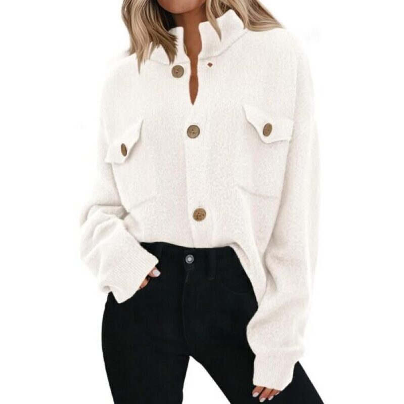 KIRUNDO Women's Button Up Sweater Jacket - 66% Off